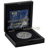 Niue 2024 5$ Legendary Swords - Excalibur 2oz Silver Coin