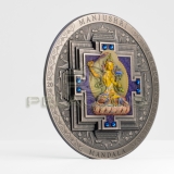 Mongolia 2024 2000 Togrog MANJUSHRI MANDALA Archeology Symbolism color 3oz