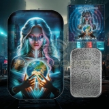 Cyberpunk Goddess Cassandra 2oz Ag 9999 Cast Bar