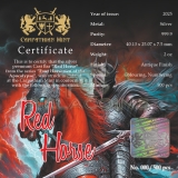Four Horsemen of the Apocalypse - Red Horse 2025 2oz Silver Cast Bar