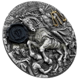 Niue 2026 7 Dollars Seven Seals of the Apocalypse - Black Horse 3oz